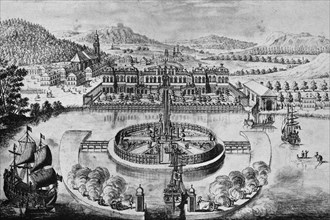 Historical View Of St. Georgen In Bayreuth