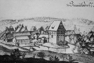 Historical View Of Simmelsdorf Castle