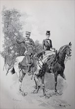 A Common Ride Of The Sergeant With His Wife