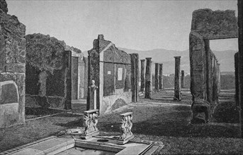 The Excavation Site Of Pompeii