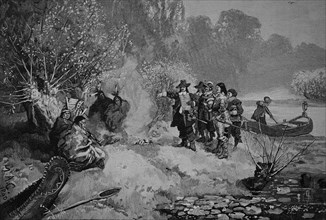 Dutchmen Enter Into A Treaty With Indians