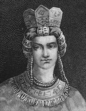 Woman With Byzantine Hair Style