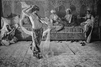 Arab Veil Dance In The Harem