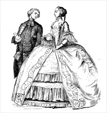 Lady With Crinoline And Abbe