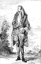 Man With His Costume In The Year 1730