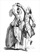Man'S And Woman'S Costume In The Year 1762