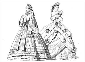 Lady'S Fashion In The Year 1850