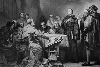 Martin Luther In Front Of Thomas Cajetan At Augsburg