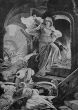 The Siege Of Szigetvar: Countess Ilona Zrinyi Throwing A Torch Into The Powder Magazine