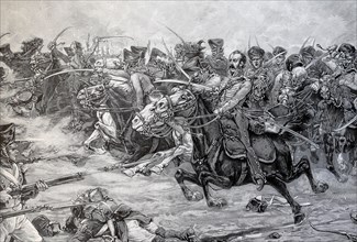 Attack Of The Brandenburg Hussars At Moeckern