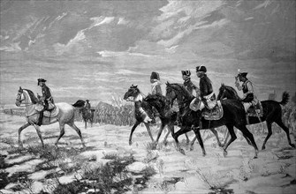 Frederick The Great And His Staff At The Battle Of Leuthen