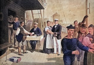 Vaccination On Board An Ocean Liner In 1884