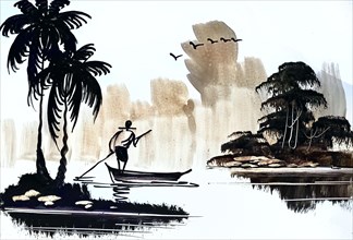 Fishermen On The Lake