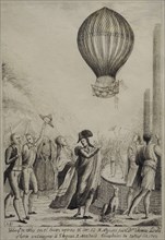 Balloon ascent of Vicente Lunardi.
