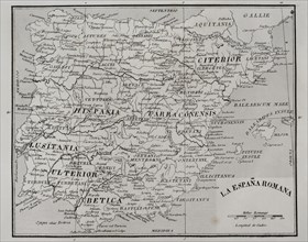 Map of Roman Hispania.