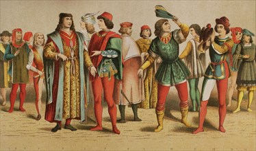 Venetian, Florentines, Nobles, Venetian noblemen, Podesta, and Young Italians.
