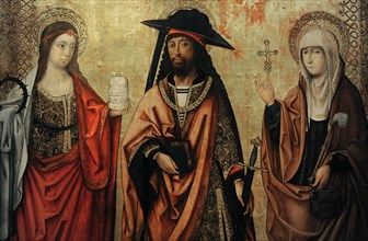 Saint Lazarus with his Sisters Martha and Mary by Master of Perea.