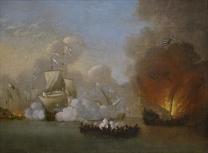 Portuguese action against Barbary pirates.