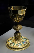 Gold-plated silver chalice.