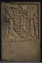 Commemorative stone plaque.