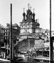 Construction of the Northern Insurance building in Moscow