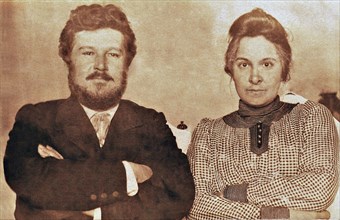 Konstantin Konstantinovich Sokolov and Zinaida Sergeevna Sokolova circa before 1918