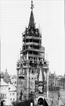 Restoration of the Spasskaya Tower in 1912