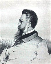 Self-portrait of Pyotr Mikhailovich Boklevsky circa 1864