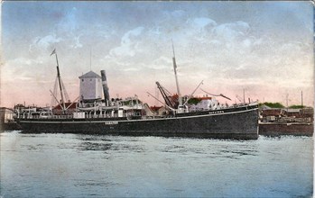 Russian-American Line Steamship Saratov of Russian North-Western Shipping Company circa before 1917