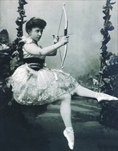 Photo of the ballerina Olga Preobrajenskaya