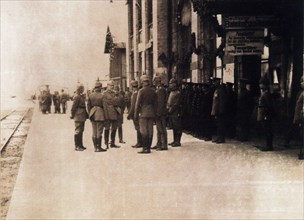 Arrival to Kovel of the King of Saxony circa 1916