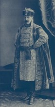Ringmaster Pyotr Mikhailovich Lazarev in the attire of a boyar of the 17th century