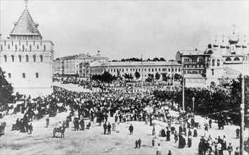 Unveiling of the monument to Emperor Alexander II circa 16 June 1906
