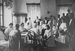 Infirmary for wounded Russian soldiers of the All-Russian Zemsky Union in the house of the Penza Nobility