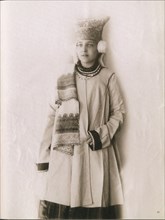 Girl in traditional dress in Southern Russia