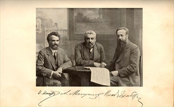 Editorial staff of the newspaper Russkie Vedomosti circa  1913