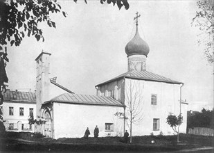 New Ascension Church in Pskov Russia at the beginning of the 20th century