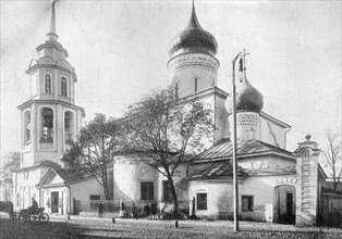 Saint Nicholas church so Usokhi in Pskov Russia at the beginning of 1900s