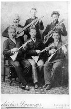 Styazhkin Ivan Yakovlevich and instrumental ensemble circa  1902