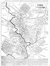 Long-standing map of the city of Elisavetgrad