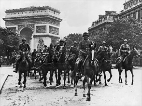 Nazis Ride Through Paris