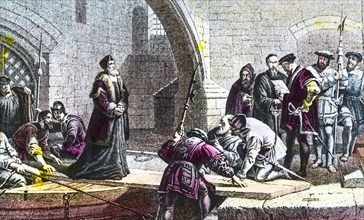Cranmer Entering The Tower Of London By The Traitors Gate, To Be Tried For Treason.