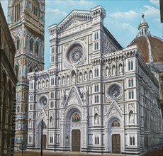 Florence Cathedral And Giotto Tower.