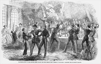 Fraternization Of British Horse Guards And The French Cent Gardes At Boulogne.