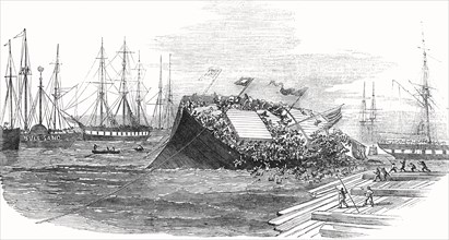 Catastrophe At A Ship Launch At Hull Named Dowthorpe.