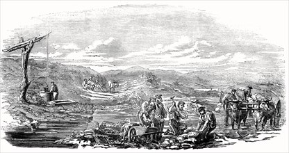 Sappers Repairing The Road Between Schumla And Varna During Crimean War.