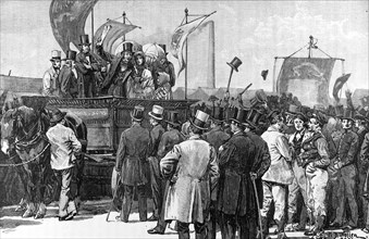 The Chartist Demonstration On Kensigton Common.