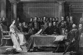 Queen Victoria first council.