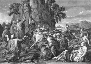 In Exodus, God Commands Moses To Strike A Rock, And Promises To Make Water Flow In The Desert For The People.
