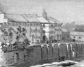 Gaol at Lewes in which the Russian prisoners are confined.
